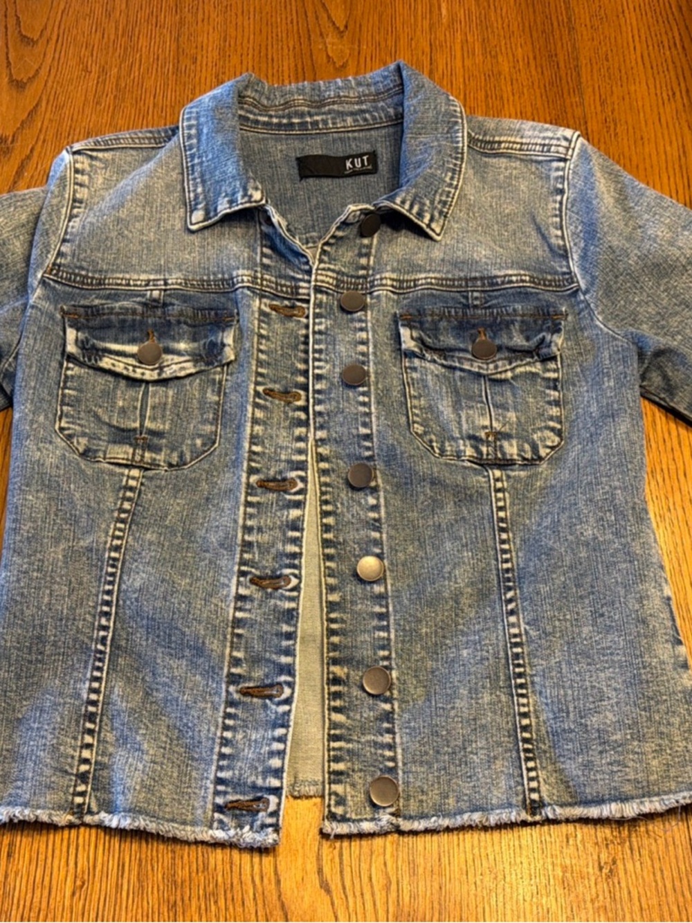 KUT FROM THE KLOTH Light Wash “Kara” Denim Jacket